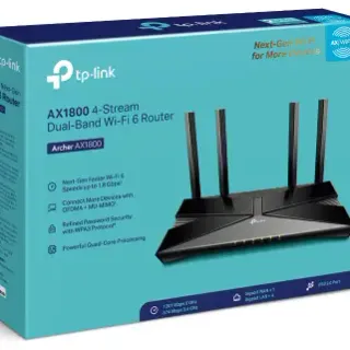 image #2 of ראוטר TP-Link AX20 WiFi 6 Dual Band Archer AX1800