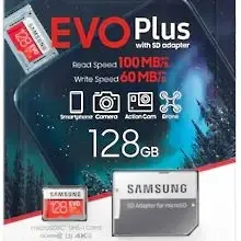 image #7 of כרטיס זיכרון Samsung EVO Plus Micro SDXC UHS-I MC128HA - נפח 128GB - עם מתאם ל-SD