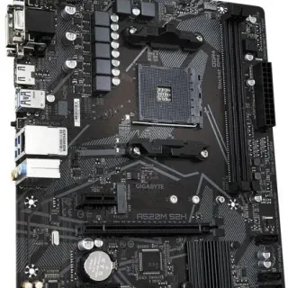 image #2 of לוח אם Gigabyte A520M S2H AM4, AMD A520, DDR4, PCI-E, VGA, DVI, HDMI