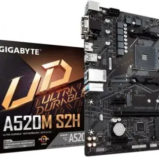 image #0 of לוח אם Gigabyte A520M S2H AM4, AMD A520, DDR4, PCI-E, VGA, DVI, HDMI