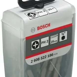 image #0 of סט ביטים למברגה 25 יחידות Bosch Ph2 1/4 