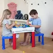 image #1 of סט שולחן משחק ו-2 כיסאות מבית כתר - צבע אדום