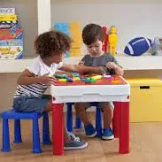 image #2 of סט שולחן משחק ו-2 כיסאות מבית כתר - צבע אדום