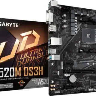 image #0 of לוח אם Gigabyte A520M DS3H AM4, AMD A520, DDR4, PCI-E, DVI, HDMI, DP