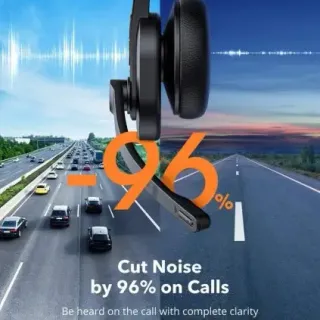 image #1 of אוזניות קשת אלחוטיות עם מיקרופון TaoTronics TT-BH041 - צבע שחור