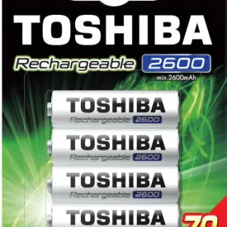 image #0 of 4 סוללות נטענות Toshiba AA 2600mAh TNH-6GAE