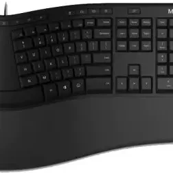 image #0 of סט מקלדת ועכבר ארגונומיים חוטיים Microsoft Ergonomic Desktop Wired Mouse And Keyboard - דגם RJU-00016 (אריזת Retail) - צבע שחור - עברית / אנגלית