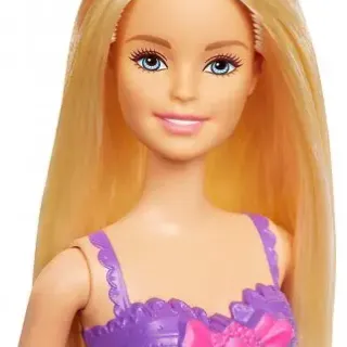 image #4 of ברבי - נסיכה עם שמלת חצאית ורודה מבית Mattel