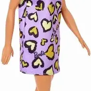 image #0 of ברבי טרנדי פופ - ברבי עם שמלה סגולה עם הדפס לבבות