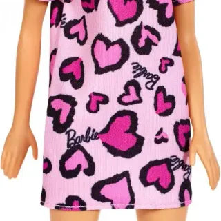 image #5 of ברבי טרנדי פופ - ברבי עם שמלה ורודה עם הדפס לבבות