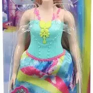 image #0 of ברבי דרימטופה - ברבי נסיכה עם פסים ורודים בשיער מבית Mattel