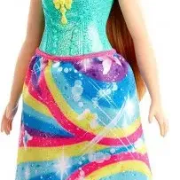 image #4 of ברבי דרימטופה - ברבי נסיכה עם פסים ורודים בשיער מבית Mattel