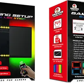 image #0 of קיט רצועות לד צבעוניות עם שלט Dragon GPDRA-LED-S