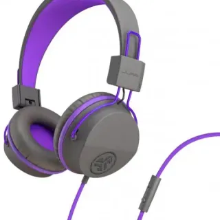 image #1 of אוזניות קשת Over-Ear אלחוטיות Bluetooth לילדים JLab JBuddies Studio - צבע אפור/סגול