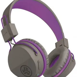 image #0 of אוזניות קשת Over-Ear אלחוטיות Bluetooth לילדים JLab JBuddies Studio - צבע אפור/סגול