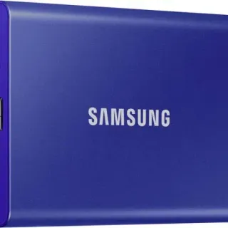 image #0 of כונן קשיח SSD חיצוני Samsung Portable SSD T7 USB 3.2 MU-PC1T0H/WW - נפח 1TB - צבע כחול