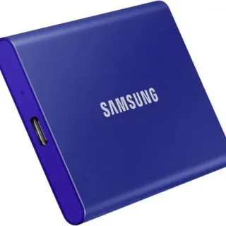 image #1 of כונן קשיח SSD חיצוני Samsung Portable SSD T7 USB 3.2 MU-PC1T0H/WW - נפח 1TB - צבע כחול