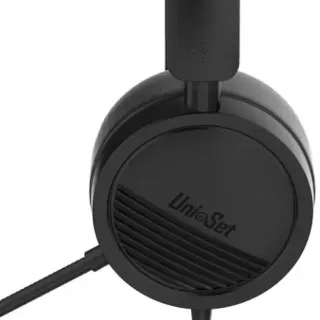 image #2 of אוזניות קשת On-Ear עם מיקרופון Uniset UNI-H360 - צבע שחור