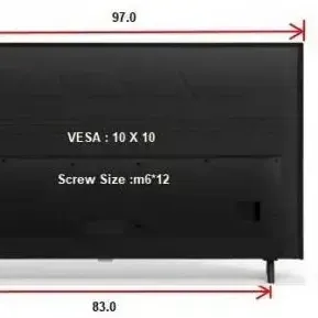 image #1 of טלוויזיה חכמה 43'' 4K UHD LED עם אנדרואיד ו-TCL 43P8M Netflix