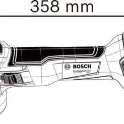 image #1 of משחזת זווית נטענת 4.5'' / 115 מ''מ Bosch GWS 18V-10 18V - גוף בלבד ללא סוללה וללא מטען