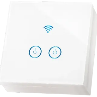 image #0 of מפסק תאורה Wi-Fi חכם מעל הטיח Smart-Grade - שתי הדלקות - כולל תמיכה בדור 3 מהמוצר ועד האפליקציה