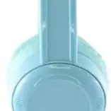 image #2 of אוזניות מתקפלות עם הגבלת ווליום ומיקרופון לילדים BuddyPhones Travel - צבע כחול בהיר