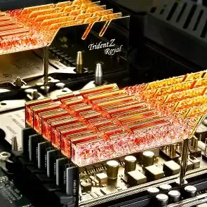 image #3 of זיכרון למחשב G.Skill Trident Z Royal RGB Gold 2x32GB DDR4 3600Mhz CL16 Kit