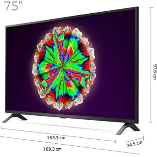 image #1 of טלוויזיה חכמה LG 75 Inch UHD 4K NanoCell Smart webOS 5.0 HDR AI ThinQ Led TV 75NANO79