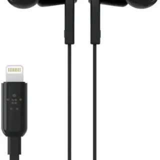 image #0 of אוזניות תוך-אוזן Belkin RockStar With Lightning Connector - צבע שחור