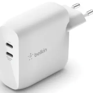 image #0 of מטען קיר USB-C כפול Belkin Boost Charge GaN 18W+45W - צבע לבן