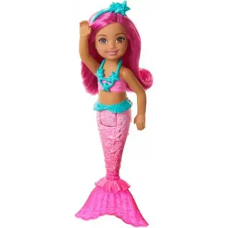 image #4 of ברבי דרימטופה - צ'לסי בת הים מבית Mattel - בובה אקראית אחת
