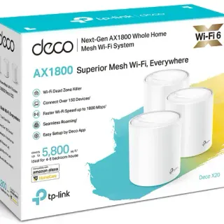 image #6 of ראוטר אלחוטי TP-Link AX1800 Whole Home Mesh Wi-Fi System Deco X20 - שלוש יחידות