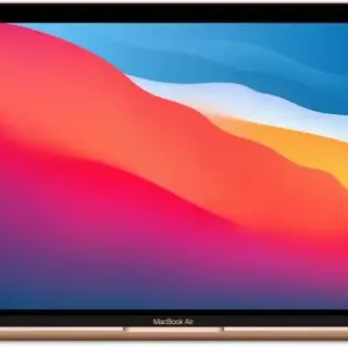 image #0 of מחשב Apple MacBook Air 13 M1 Chip 8-Core CPU, 7-Core GPU, 256GB SSD Storage, 8GB Unified Memory - צבע Gold - מקלדת בעברית / אנגלית - דגם MGND3HB/A / Z12A-HB-KIT