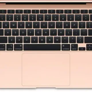 image #1 of מחשב Apple MacBook Air 13 M1 Chip 8-Core CPU, 7-Core GPU, 256GB SSD Storage, 8GB Unified Memory - צבע Gold - מקלדת בעברית / אנגלית - דגם MGND3HB/A / Z12A-HB-KIT
