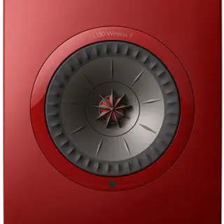 image #2 of זוג רמקולים מדפיים אלחוטיים KEF LS50 Wireless II - צבע אדום
