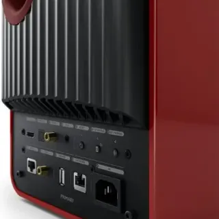 image #5 of זוג רמקולים מדפיים אלחוטיים KEF LS50 Wireless II - צבע אדום