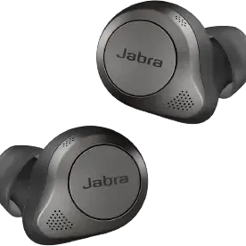 image #1 of אוזניות Bluetooth אלחוטיות True Wireless עם קייס טעינה אלחוטי Jabra Elite 85t WLC - צבע Titanium Black
