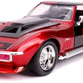 image #3 of מכונית 1969 Chevy Corvette Stingray בעיצוב הארלי קווין עם דמות מבית Jada