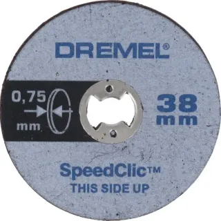 image #0 of סט 5 דיסקיות לחיתוך מתכת בקוטר 38 מ''מ Dremel SpeedClic SC409 