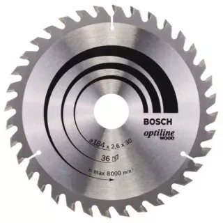 image #0 of להב למסור עגול 184 מ''מ Bosch 36 Optiline Wood