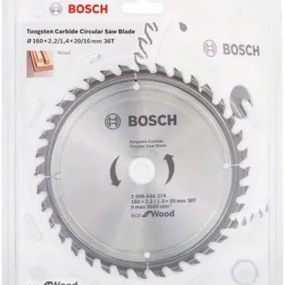 image #1 of להב למסור עגול 160 מ''מ 36 שיניים Bosch 36 Eco Wood
