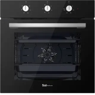 image #0 of תנור בנוי 72 ליטר 6 תוכניות Sol HO-605B - צבע שחור