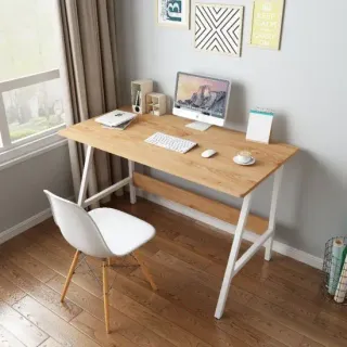 image #1 of שולחן מחשב דגם My Casa Alma - צבע לבן/חום