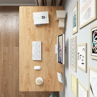 image #3 of שולחן מחשב דגם My Casa Ari - צבע לבן/חום