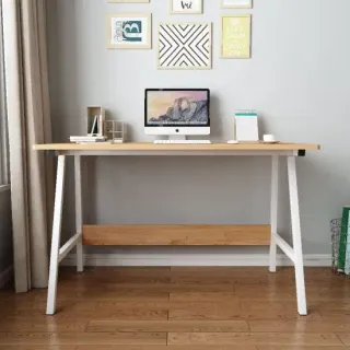 image #0 of שולחן מחשב דגם My Casa Ari - צבע לבן/חום