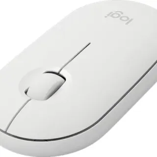 image #1 of עכבר אלחוטי Logitech Pebble M350 + מקלדת אלחוטית Logitech K380 Bluetooth - צבע לבן