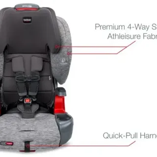 image #3 of כסא בטיחות Britax DualFit - צבע שחור / אפור