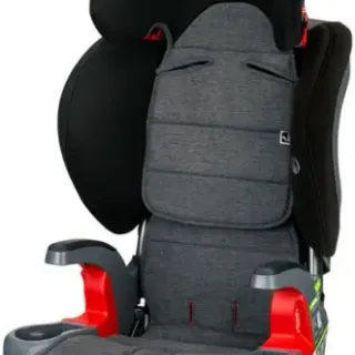 image #9 of כסא בטיחות משולב בוסטר עם בד דוחה כתמים וזיעה Britax Grow With You ClickTight Stay Clean - צבע שחור/אפור