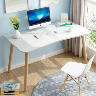 image #1 of שולחן מחשב דגם My Casa Bari - צבע עץ טבעי/לבן