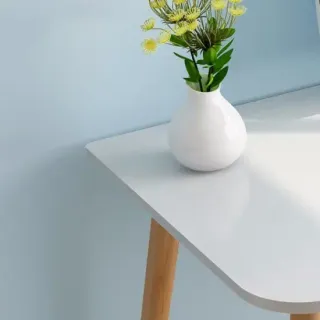 image #1 of שולחן מחשב דגם My Casa Leni - צבע עץ טבעי/לבן